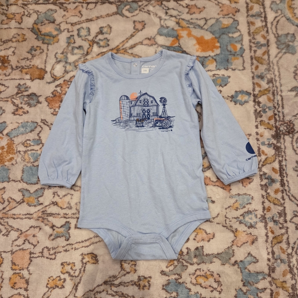 Baby Girl's Carhartt Long Sleeve Onsie 18mo